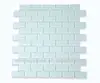 Hot Sale Ice Super White Glass Mosaic Tile Orient Tiles Wall Tiles Brick Pattern Mosaic