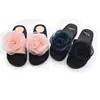 Mini HeLiSha import and export shoes women casual rubber flat slipper with rose upper