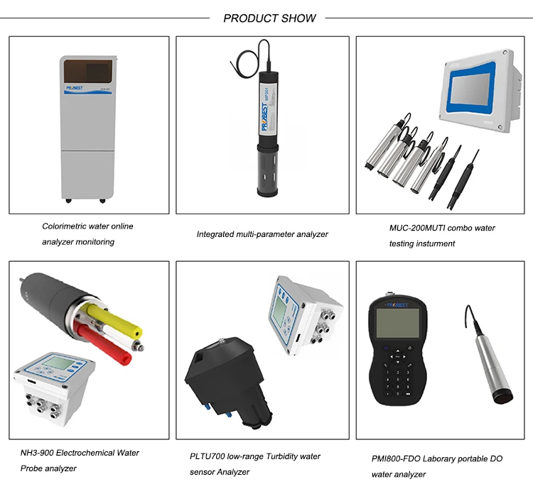 نظام مراقبة جودة المياه PWQ-2000 صديق للبيئة، مستشعر موصلية التعكر PH لمراقبة مياه الصنبور