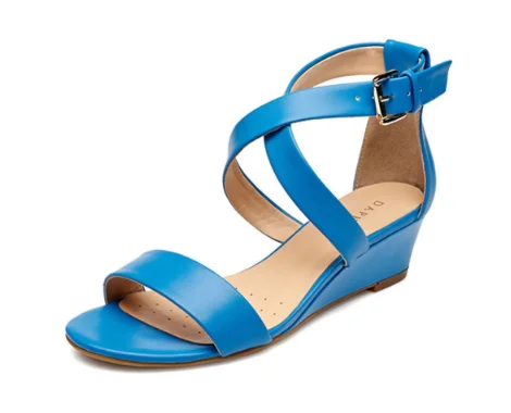 

Wholesale Women Ankle Strap Fancy platform Sandals Summer Ladies Wedge Heels dress Sandals shoes, Red/white/blue/customized