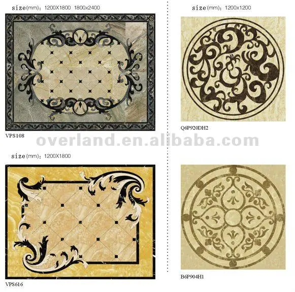 Luxury decorative carpet tile pattern