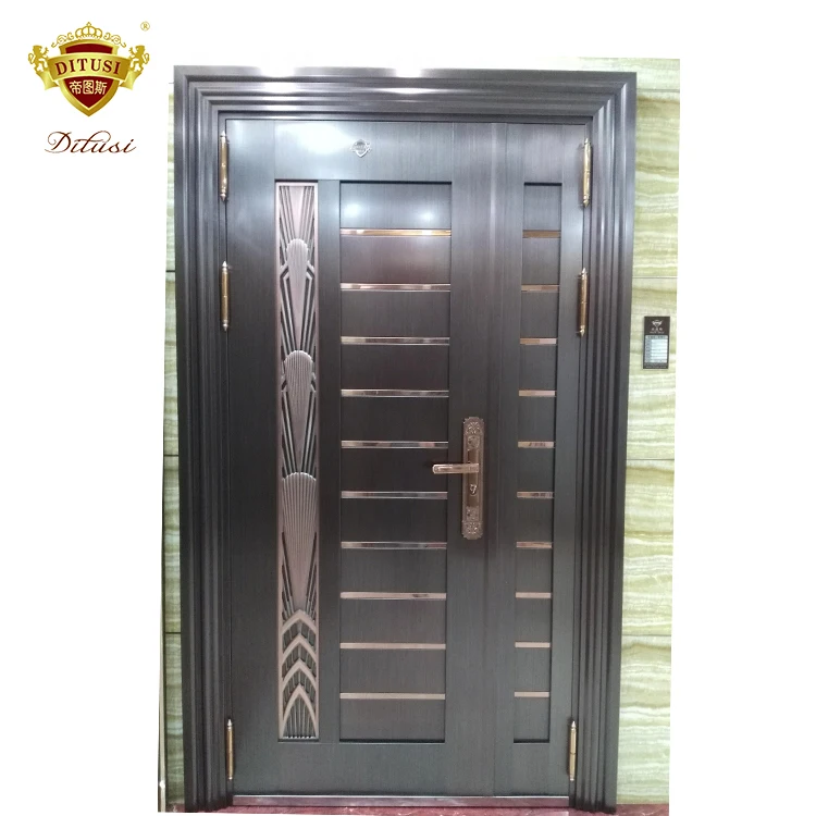 High Quality Luxury Prying Resistant Modern Front Door House Entry Door Stainless Steel Door For