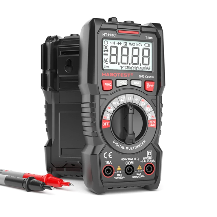 Capacitance Electrical Handheld Pocket Precision Professional Smart CE Digital Multimeter Digital Tester True RMS Multimeters