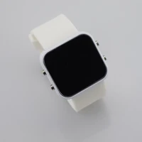 

Wholesale cheap waterproof silicone watch with mirror face led digital watch