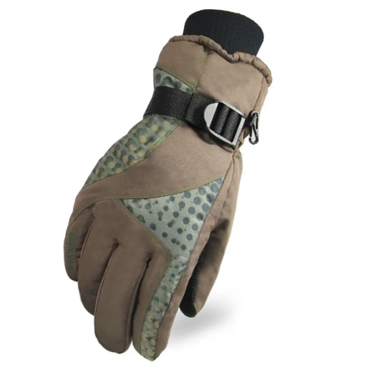 Cheap winter warmest mens ski gloves-in Skiing Gloves from