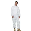White Xxxl Sms Eo Gas Sterile Single-use 50pcs Per Ctn Iso Chemical Waterproof For Avian Flu H5n1 Protective Type 5/6 Coverall