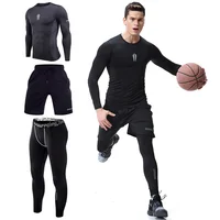

2020 apparel Mens compression fitness wear with Gym fitness wear sport clothing