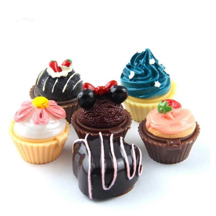 

Mini cake shaped moisture long lasting lip gloss with private label