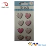 Wholesale Scrapbook love Heart shaped epoxy brads for Wedding card