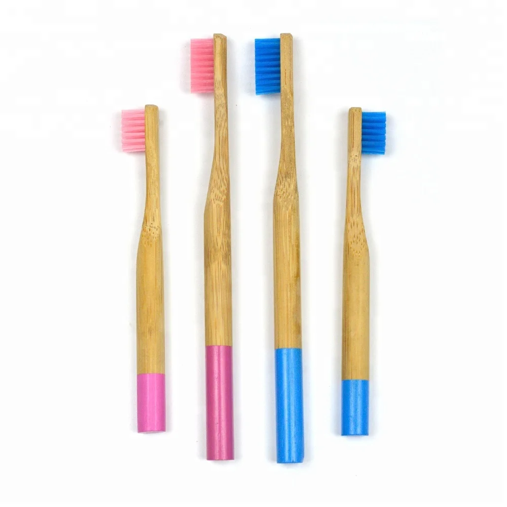 

Luxury Home 4 Pieces Family Set Round Bamboo Toothbrushes