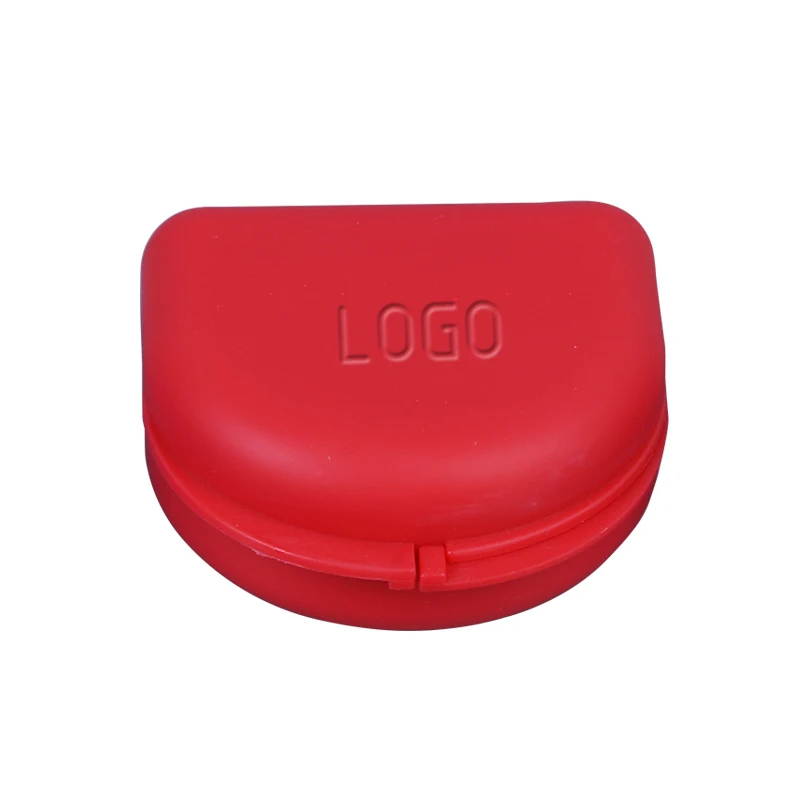 

Orthodontic Retainer Case With Hinged Lid Snaps and Vent Holes Travel Mouthguards Case