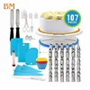 107 PCS Professional Cake Decorating Tools Supplies Baking Supplies, Rotating Turntable Stand, Piping Bags