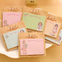 1Pcs New Russia N Korea Stationery European And American Doll Stickers Sticky Notes Paper Notebook H0110