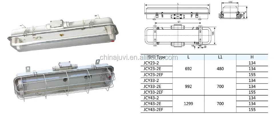 IP56 metal marine vessel ship cabin deck indoor ceiling fluorescent pendant light JCY