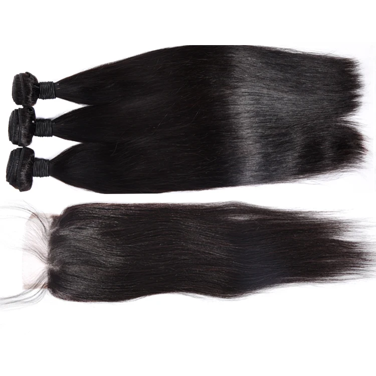 

10A Brazilian Straight Virgin Hair Weave 100% Unprocessed Human Hair Extensions Weaving Weft Can be Dyed Shedding Free