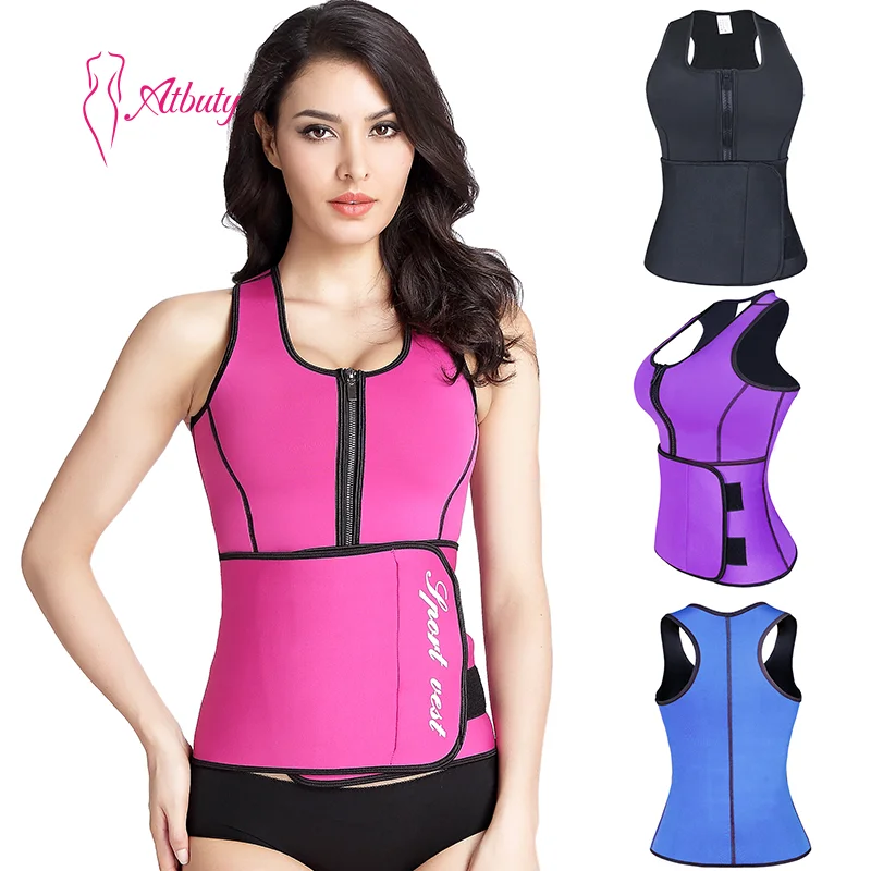 

Atbuty Shapewear Top Women Neoprene Body Shaper Slimming Sauna Vest, As shown