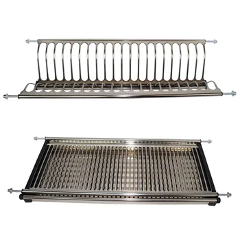 Stainless Steel Wall Mounted Dish Drying Rack Kitchen Cabinet Dish