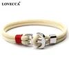 Anchor milan line new design silver anchor bracelet for Male and Female handmade braided bracelets