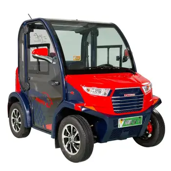 4 Seater Small Electric Car With Cargo Box,Closed Door,Air Conditioner