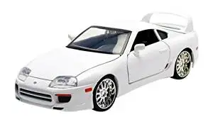 Fast and Furious 1995 Toyota Supra 124 Diecast Vehicle White Toy Car By Jada