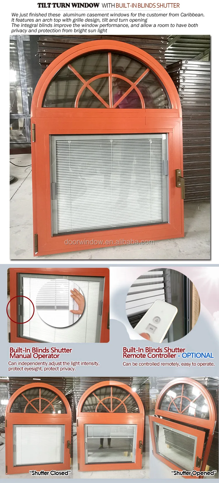 Large glass windows commercial window price awning window with frosted glass