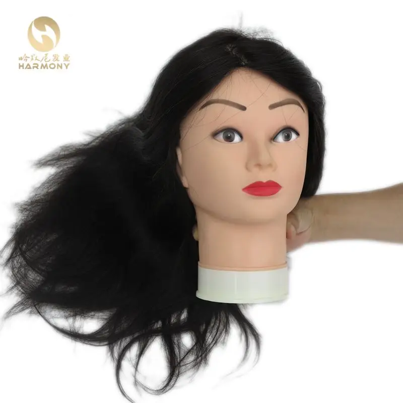 Xuchang Harmony Cheap 100 Human Natural Hair Natural Black Training Mannequin Head For Salon