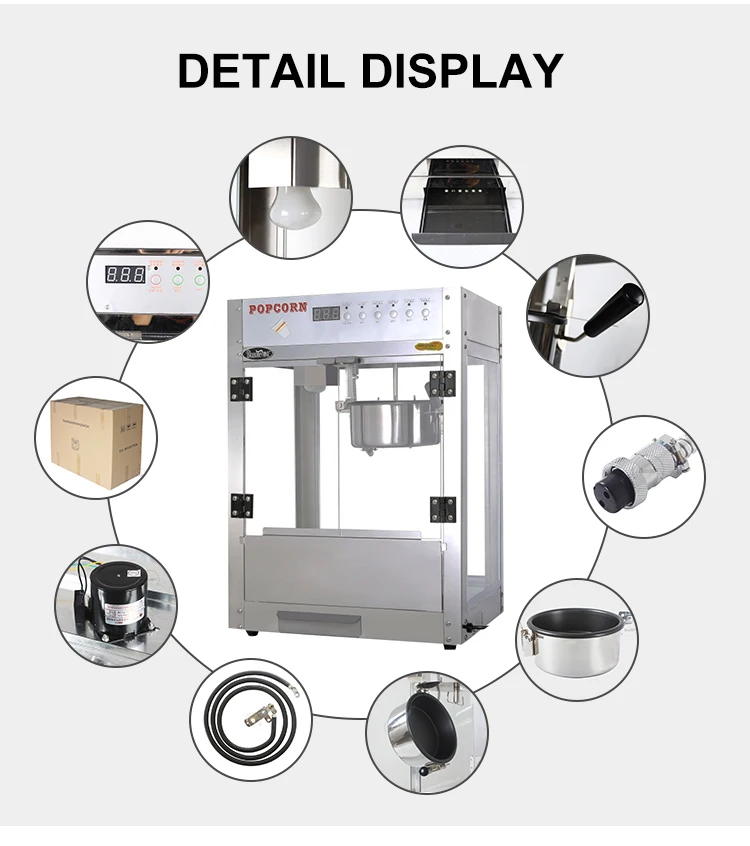  Guangzhou Manufacturer Hot Sell Various Styles Commercial High Production Industrial Caramel Popcorn Vending Machine