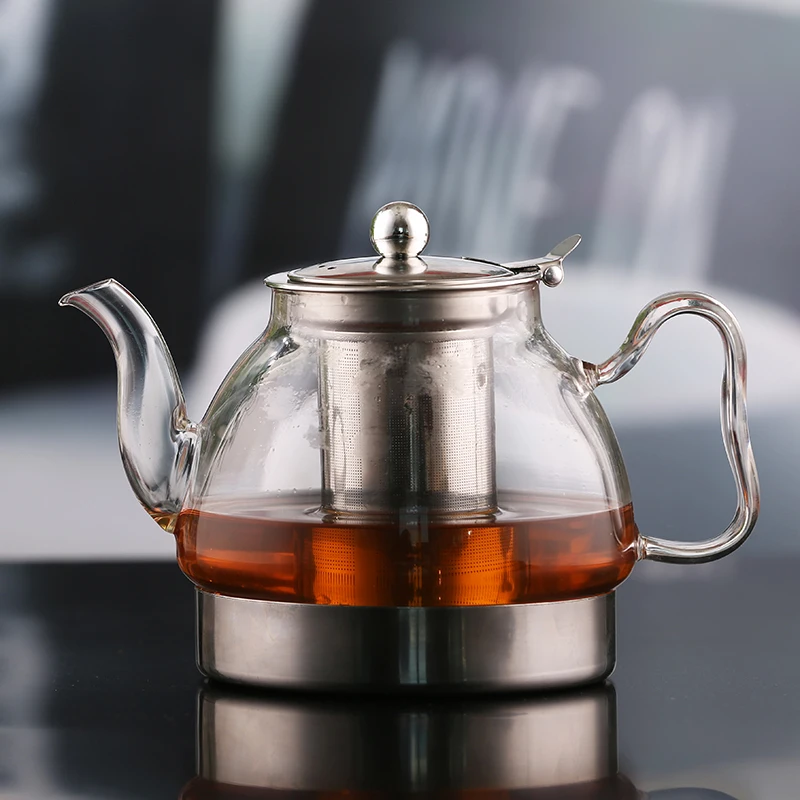 Wholesale With Removable Stainless Steel Filter 600ML Transparent Heat