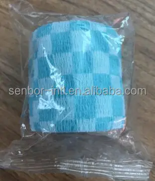 
Pet Flex Cohesive Bandage Coflex-Vet Cohesive Bandage Horse Bandage Printed Elastic Adhesive Tape 