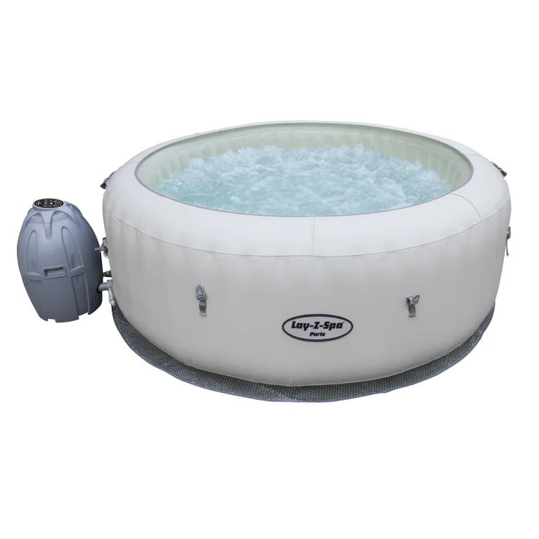 TOP sale Bestway 54148  Lay-Z-Spa Paris Air Jet portable massage spa with LED Lights  For 4-6 Person