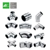 China products inox 304 316 stainless steel glass railing handrail pipe connector handrail connection fittings