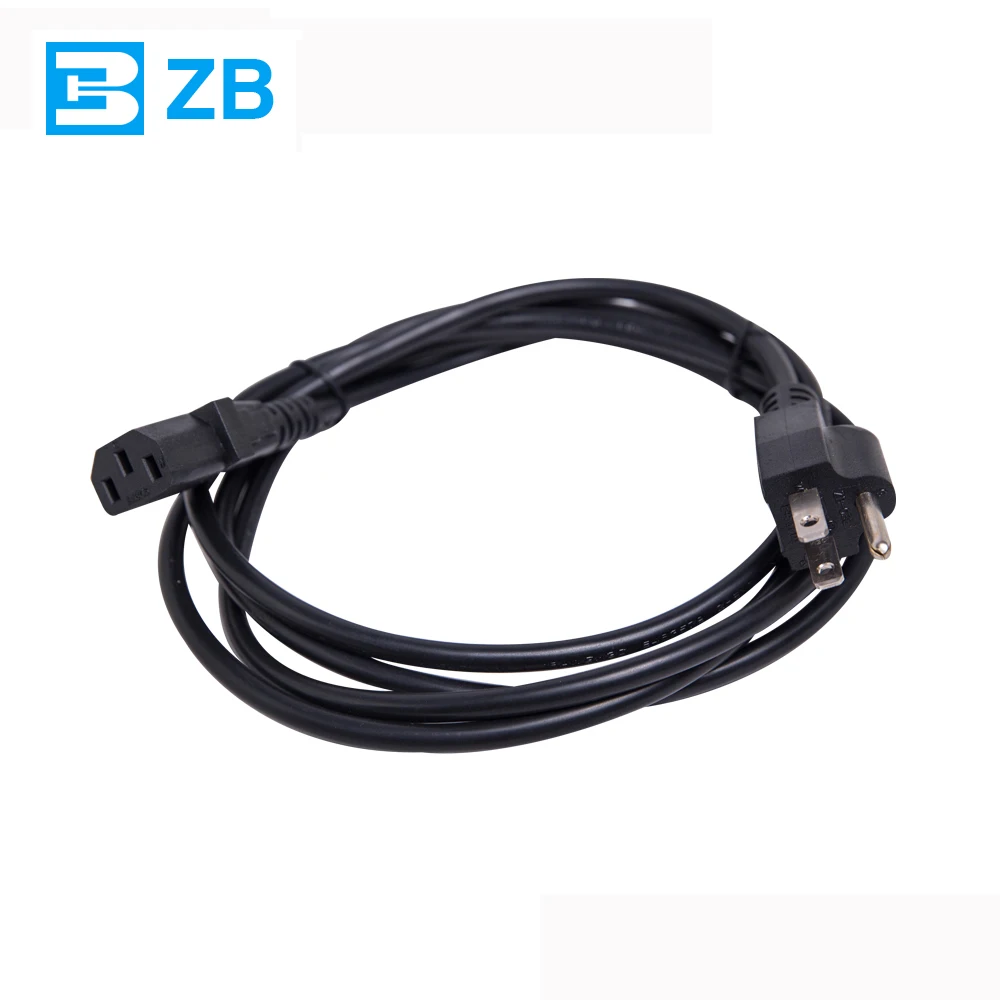 American male to male electric extension cord North American 3pin USA power cord with IEC C5/C7/C8/C13 connector plug