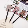 New Arrival Different Design Animal Plastic Pen Creative Cute Top Cartoon Animal Plastic Ballpoint Pen Fot Kids
