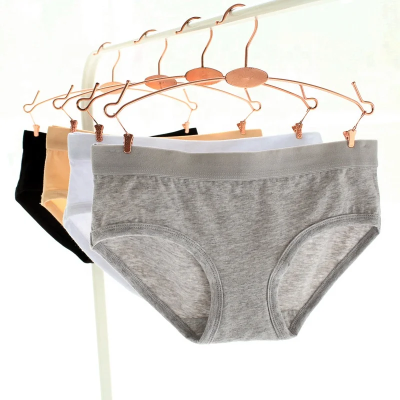 Solid breathable cotton women's underwear seamless women's briefs