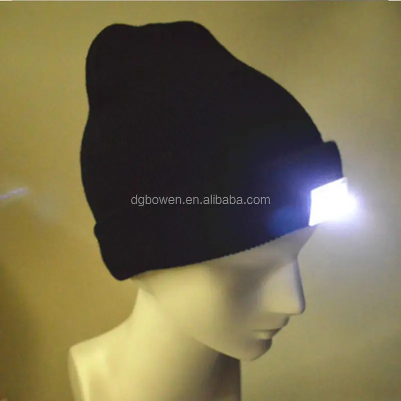 Led Light Hat Portable Head Lighting Lamp Gorro Beanies Night Fishing