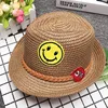 Wholesale Summer Fashion Children Straw Hat Cartoon Leisure Beach Hat Sun Visor Hat For Kids Baby
