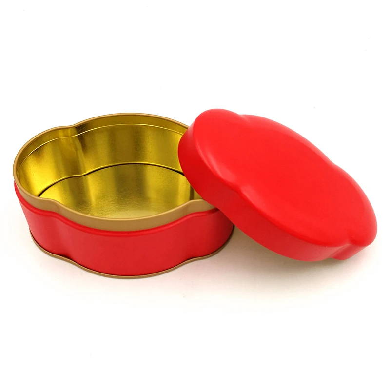 
Hot sale luxury custom print empty cloud shape metal tea tin box 