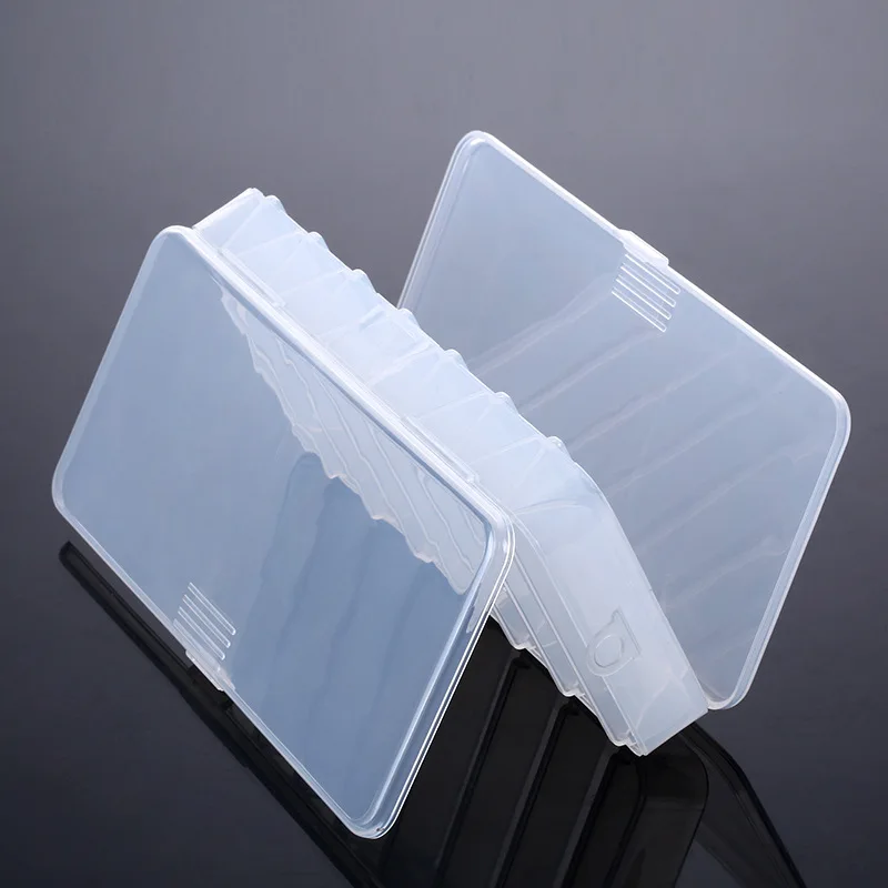 
Peche Double Sided 14 Compartments Plastic Fishing Hooks Baits Lure Box Case Storage Custom Reversible Fishing Tackle Box 