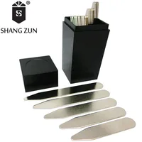 

Wholesale manufacturers 40 PCS stainless steel collar stays matt metal collar inserts personalized shirt collar supports