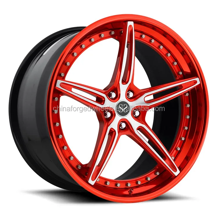 20inch Best Price Rims Polish Customized 2pc Alloy Rims / Rim