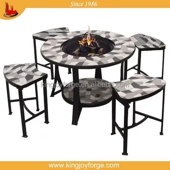 Best Selling 2015 Kingjoy Outdoor Fire Pit Set Patio Furniture