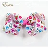 2018 hot selling big size handmade emoji hair bows for selling