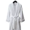Personalized Bath Robe White Cotton Waffle Hotel Bathrobe for women
