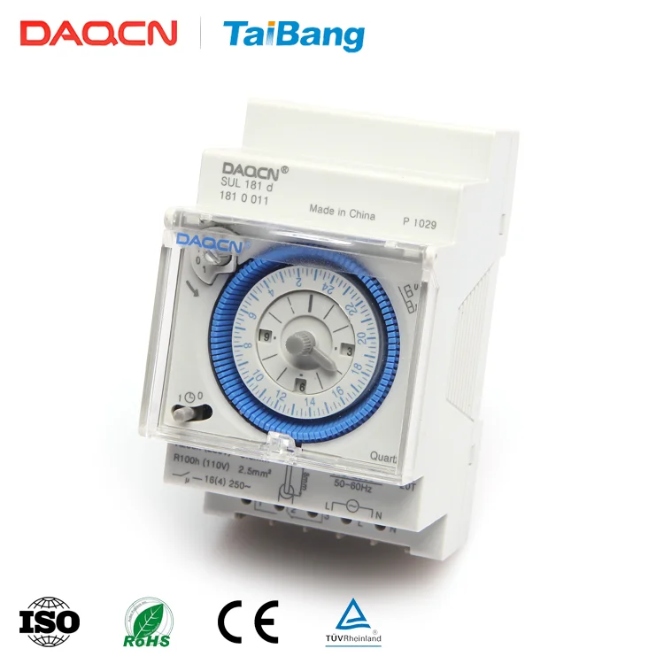 Daqcn Sul181d Ac 220v 16a Contact Capacity 24h Mechanical Delay Timer