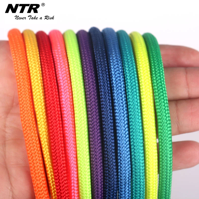 Colorful Fluorescent Orange Amusement Equipment Polyester Rope 3mm ...