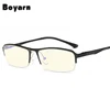 Boyarn New Aluminium Magnesium Frame Anti-Blue-ray Glasses Computer Games Goggles Men and women Half Frame Myopia Frames BY297