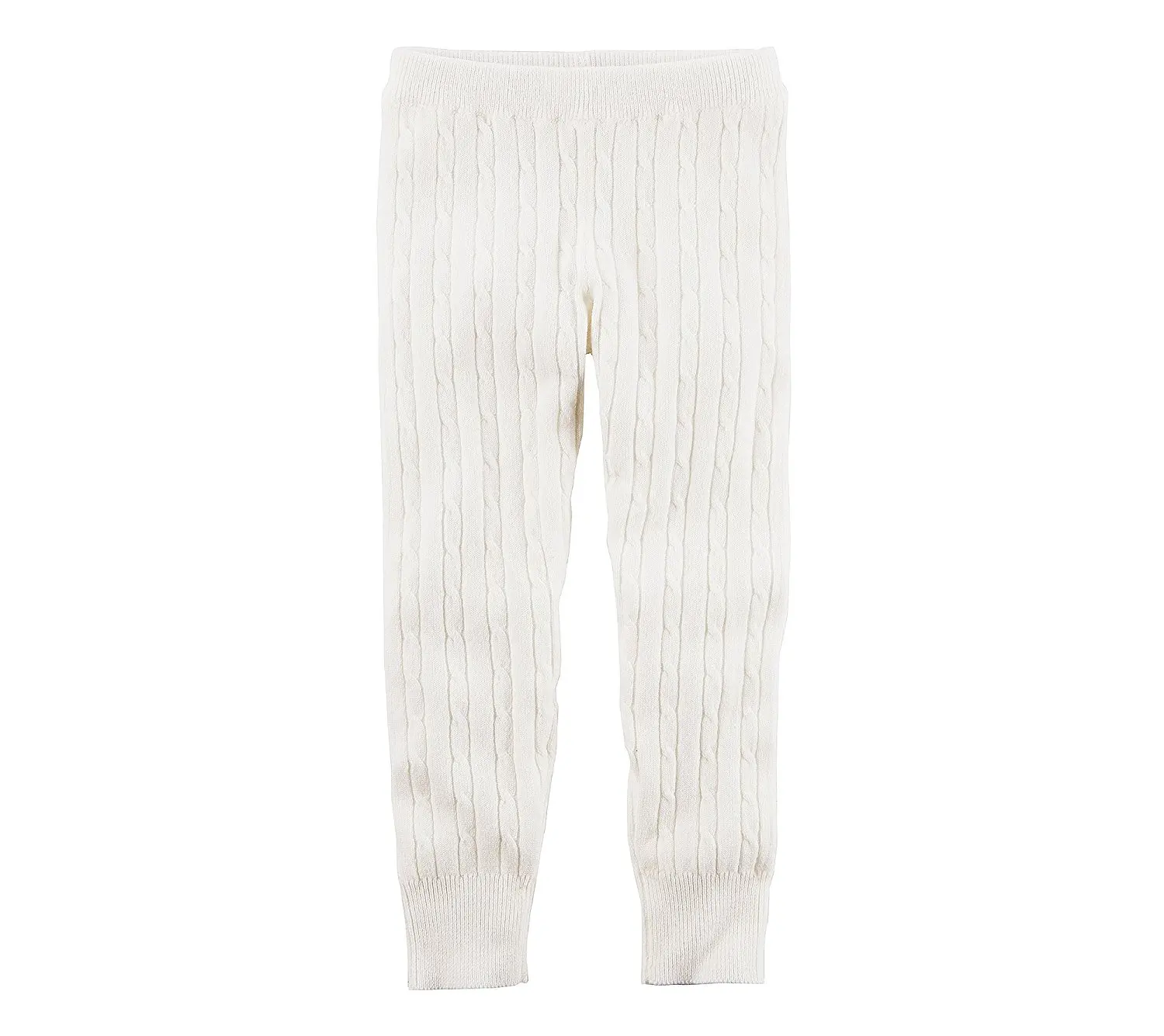 FreeLu Girls Cotton Leggings Cable-Knit Socks Pants