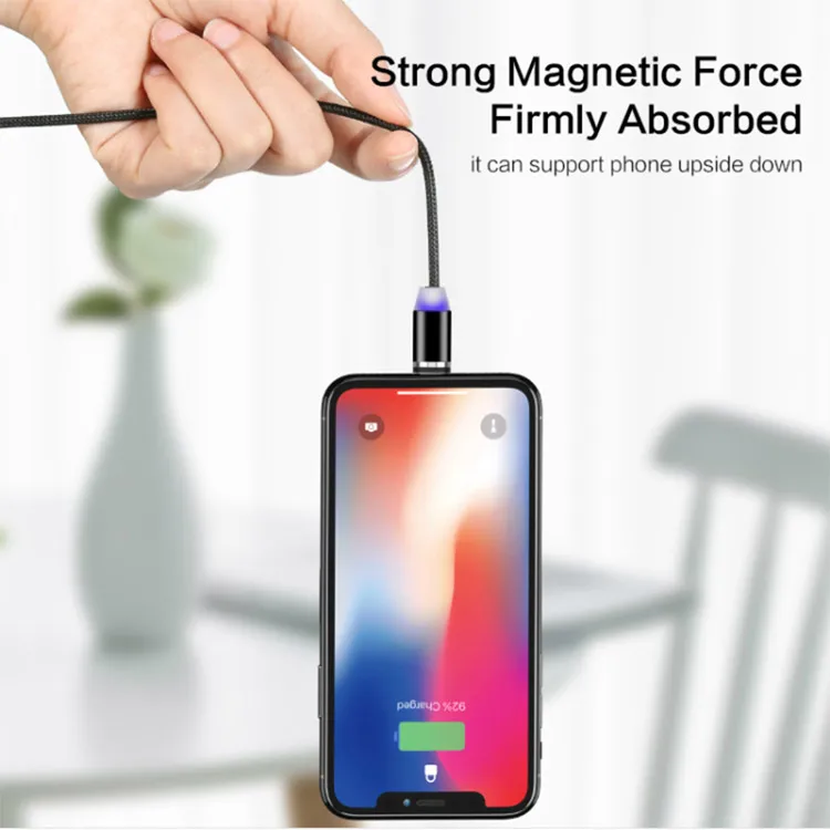 Factory Magnetic Cargador Micro USB Multi Charger Cable 3 in 1 - ANKUX.COM