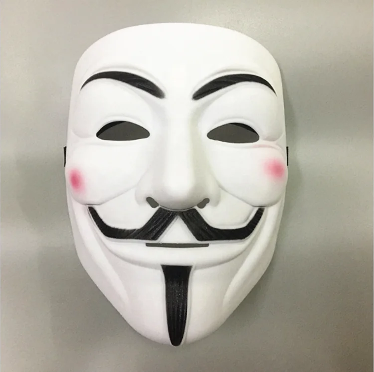 stock plastic carnival v for vendetta masquerade mask anonymous