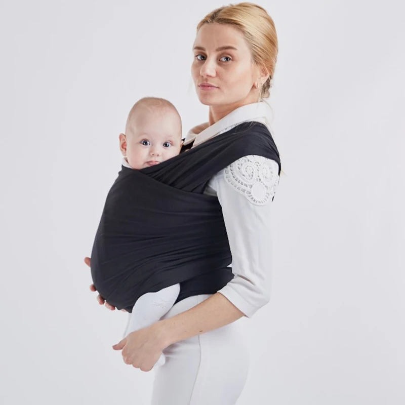 

Custom logo safety breastfeeding pink baby sling wrap